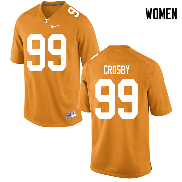 Women #99 Eric Crosby Tennessee Volunteers College Football Jerseys Sale-Orange